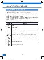 Preview for 9 page of Panasonic EYFMH1WC Operating Instructions Manual