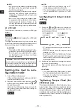 Предварительный просмотр 34 страницы Panasonic EYFPA1C Operating Instructions Manual