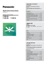 Panasonic F-48DGL Application Instructions preview