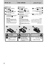 Preview for 12 page of Panasonic F-56UPG Operating And Installation Instructions