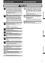 Preview for 7 page of Panasonic F-60FEN Operating And Installation Instructions