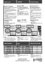 Preview for 24 page of Panasonic F-60FEN Operating And Installation Instructions