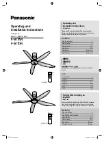 Preview for 1 page of Panasonic F-60TAN Operating And Installation Instructions