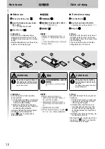 Preview for 12 page of Panasonic F-60UFN Operating And Installation Instructions