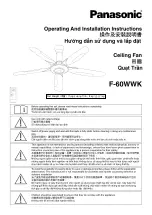 Panasonic F-60WWK Operating And Installation Instructions preview