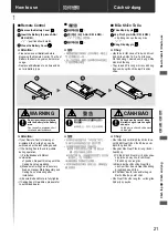 Preview for 21 page of Panasonic F-70ZBR Operating And Installation Instructions