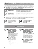 Предварительный просмотр 4 страницы Panasonic F-GMG01H Operating Instructions Manual