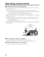 Предварительный просмотр 10 страницы Panasonic F-GMG01H Operating Instructions Manual