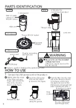 Preview for 6 page of Panasonic F-GPT01R Installation And Operating Instructions Manual