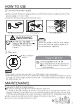 Preview for 7 page of Panasonic F-GPT01R Installation And Operating Instructions Manual