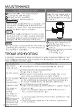 Preview for 8 page of Panasonic F-GPT01R Installation And Operating Instructions Manual