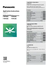 Panasonic F-M12EC Application Instructions предпросмотр