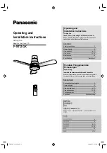 Panasonic F-M12GX Operating And Installation Instructions preview