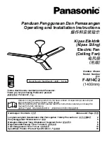 Preview for 1 page of Panasonic F-M14C2 Operating And Installation Instructions