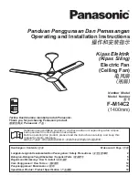 Panasonic F-M14C2VBHH Operating And Installation Instructions preview