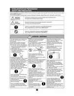 Preview for 2 page of Panasonic F-M14D9 Operating And Installation Instruction