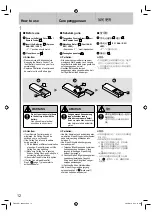 Preview for 12 page of Panasonic F-M14HW Operating And Installation Instructions