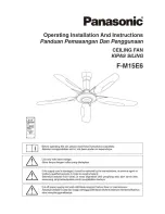 Panasonic F-M15E6 Operating Installation And Instructions preview