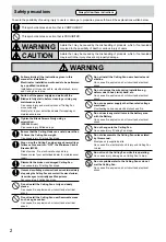 Preview for 2 page of Panasonic F-M15EC Operating And Installation Instructions