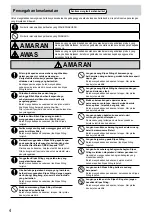 Preview for 4 page of Panasonic F-M15EC Operating And Installation Instructions