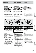 Preview for 19 page of Panasonic F-M15EC Operating And Installation Instructions