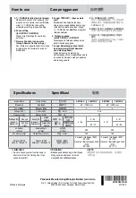 Preview for 24 page of Panasonic F-M15EC Operating And Installation Instructions