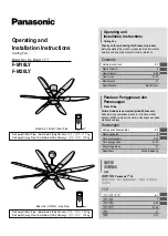 Preview for 1 page of Panasonic F-M18LY Operating And Installation Instructions