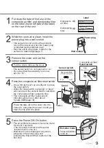 Предварительный просмотр 9 страницы Panasonic F-P06DXZ Operating Instructions Manual