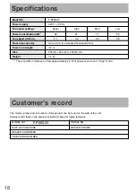 Preview for 18 page of Panasonic F-P06SXY Operating Instructions Manual