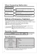 Preview for 10 page of Panasonic F-P15EHA Operating Instructions Manual