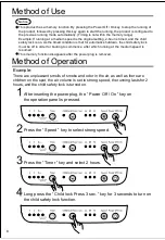 Предварительный просмотр 8 страницы Panasonic F-P15EHH Operating Instructions Manual