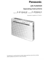 Panasonic F-P15HU Operating Manual preview