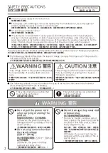 Предварительный просмотр 2 страницы Panasonic F-P16X8C-ES Operating Instructions Manual