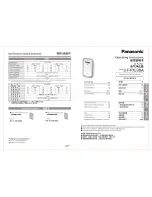 Panasonic F-PXJ30A Operating Instructions Manual preview