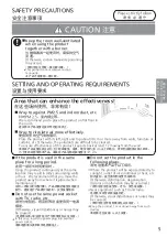 Предварительный просмотр 5 страницы Panasonic F-PXM35A Operating Instructions Manual