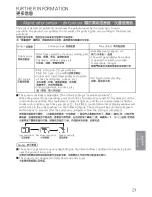 Предварительный просмотр 23 страницы Panasonic F-PXT175H Operating Instructions Manual