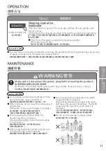 Предварительный просмотр 11 страницы Panasonic F-PXV35H Operating Instructions Manual