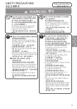 Предварительный просмотр 3 страницы Panasonic F-PXV50A Operating Instructions Manual