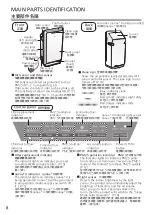 Предварительный просмотр 8 страницы Panasonic F-PXV55H Operating Instructions Manual