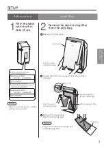 Предварительный просмотр 7 страницы Panasonic F-PXV55M Operating Instructions Manual