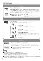 Предварительный просмотр 10 страницы Panasonic F-PXV55M Operating Instructions Manual