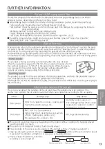 Предварительный просмотр 13 страницы Panasonic F-PXV55M Operating Instructions Manual