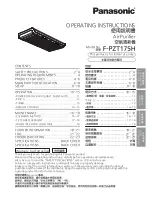 Panasonic F-PZT175H Operating Instructions Manual предпросмотр