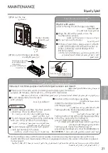 Предварительный просмотр 21 страницы Panasonic F-VCM85M Operating Instructions Manual