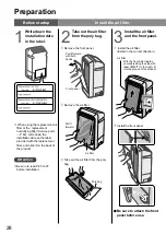 Предварительный просмотр 28 страницы Panasonic F-VR401 Operating Instructions Manual