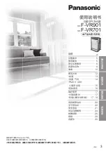 Предварительный просмотр 3 страницы Panasonic F-VR701 Operating Instructions Manual