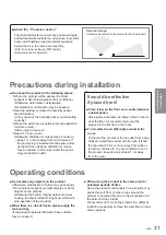 Предварительный просмотр 31 страницы Panasonic F-VR701 Operating Instructions Manual