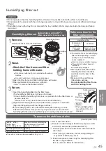 Предварительный просмотр 45 страницы Panasonic F-VR701 Operating Instructions Manual