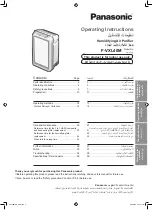 Panasonic F-VXL40M Operating Instructions Manual предпросмотр