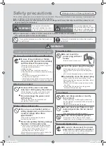 Предварительный просмотр 6 страницы Panasonic F-VXL95M Operating Instructions Manual